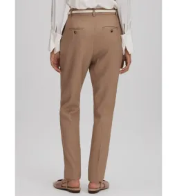 Reiss Wren Slim Fit Suit Trousers Mink Neutral Size AU 8 for rent on The Volte - image 3