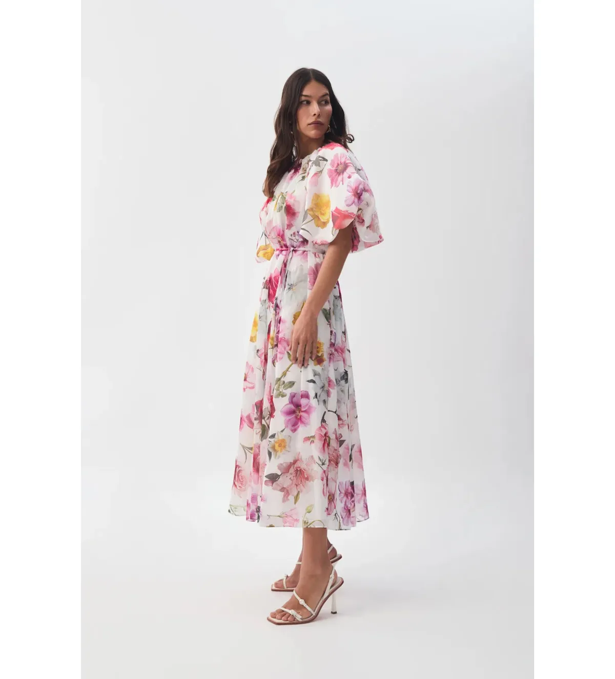 Aje Fleur Midi Dress Collage Floral Size AU 12 - Image 2