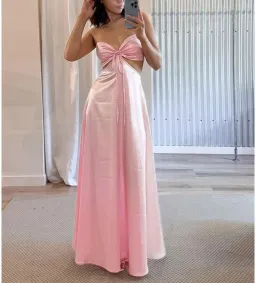 Lane + Sass Lucy Gown Baby Pink Size S/AU 8 for rent on The Volte - image 1
