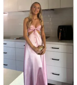 Lane + Sass Lucy Gown Baby Pink Size S/AU 8 for rent on The Volte - image 2
