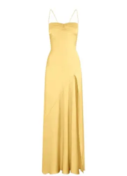 HNTR the Label Gaia Gown in Gold Sun Size S/AU8 for rent on The Volte - image 4