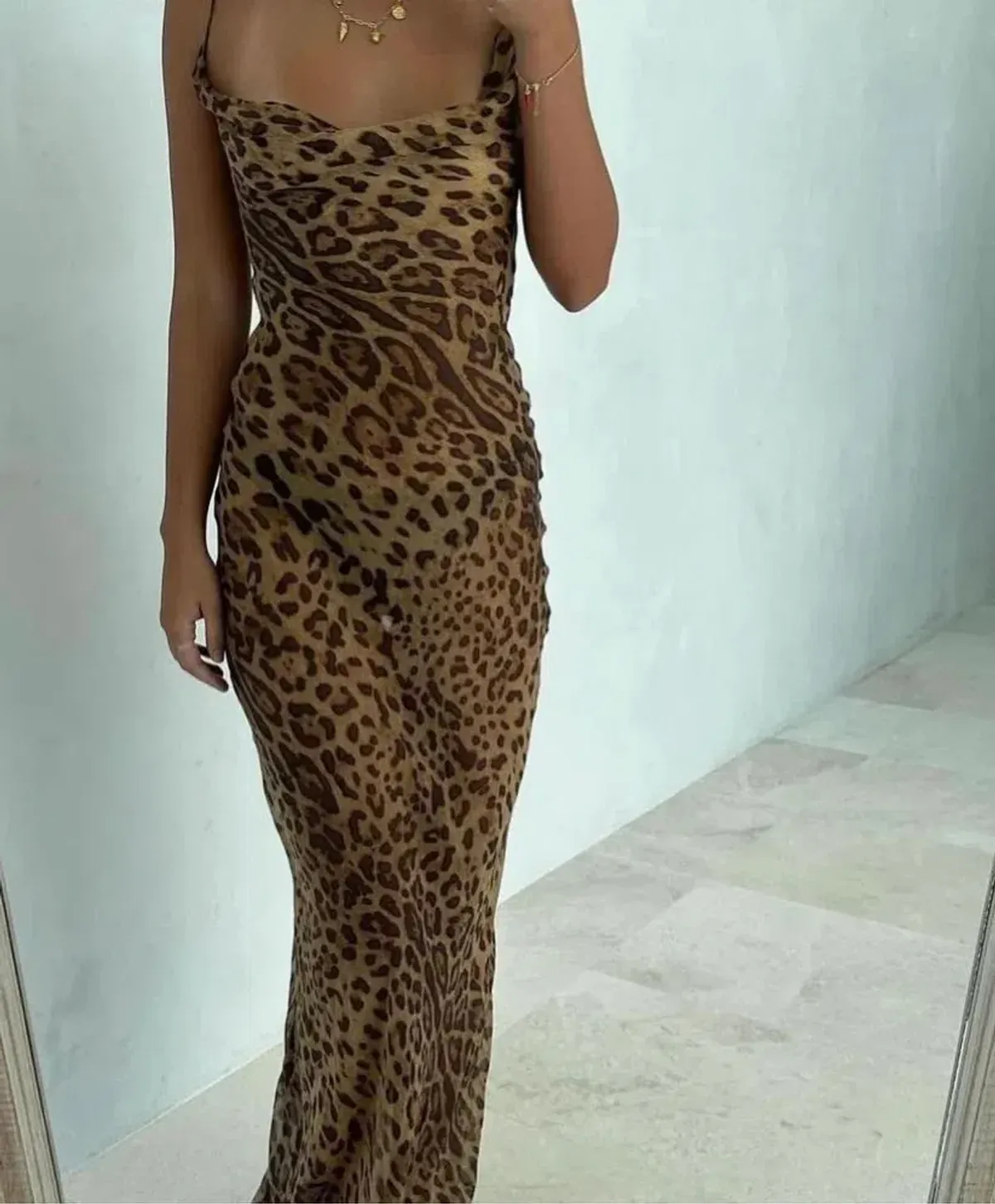 Rat And Boa Valentina Maxi Dress in Leopard Print Size XS/AU 6 - Image 6