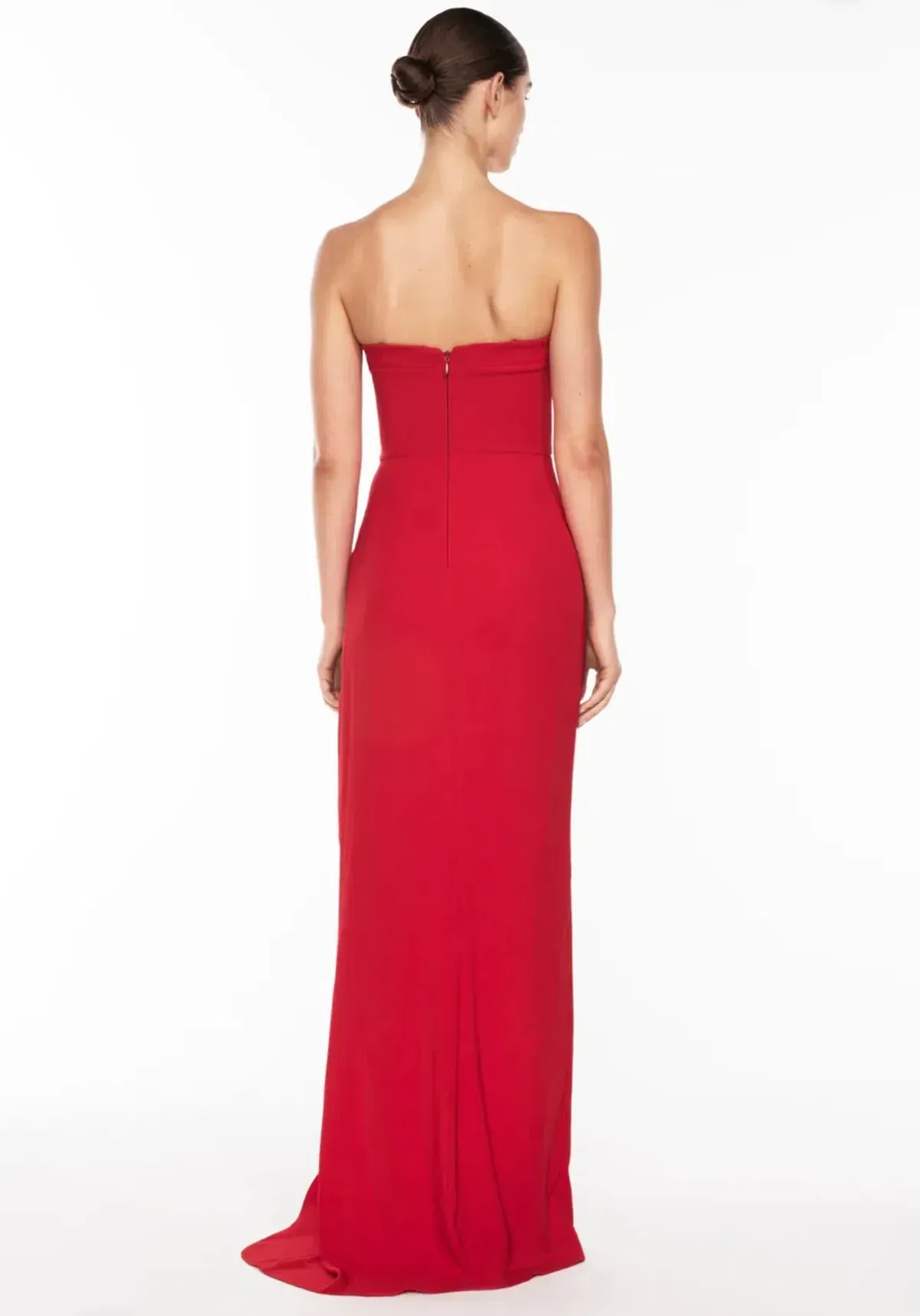 Manning Cartell Asymmetrical Games Strapless Maxi Gown Red Size AU 6 - Image 2