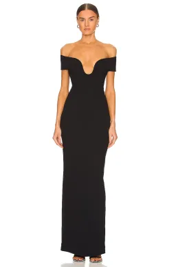 Solace London Marlowe Maxi Black Size AU 4 for rent on The Volte - image 1
