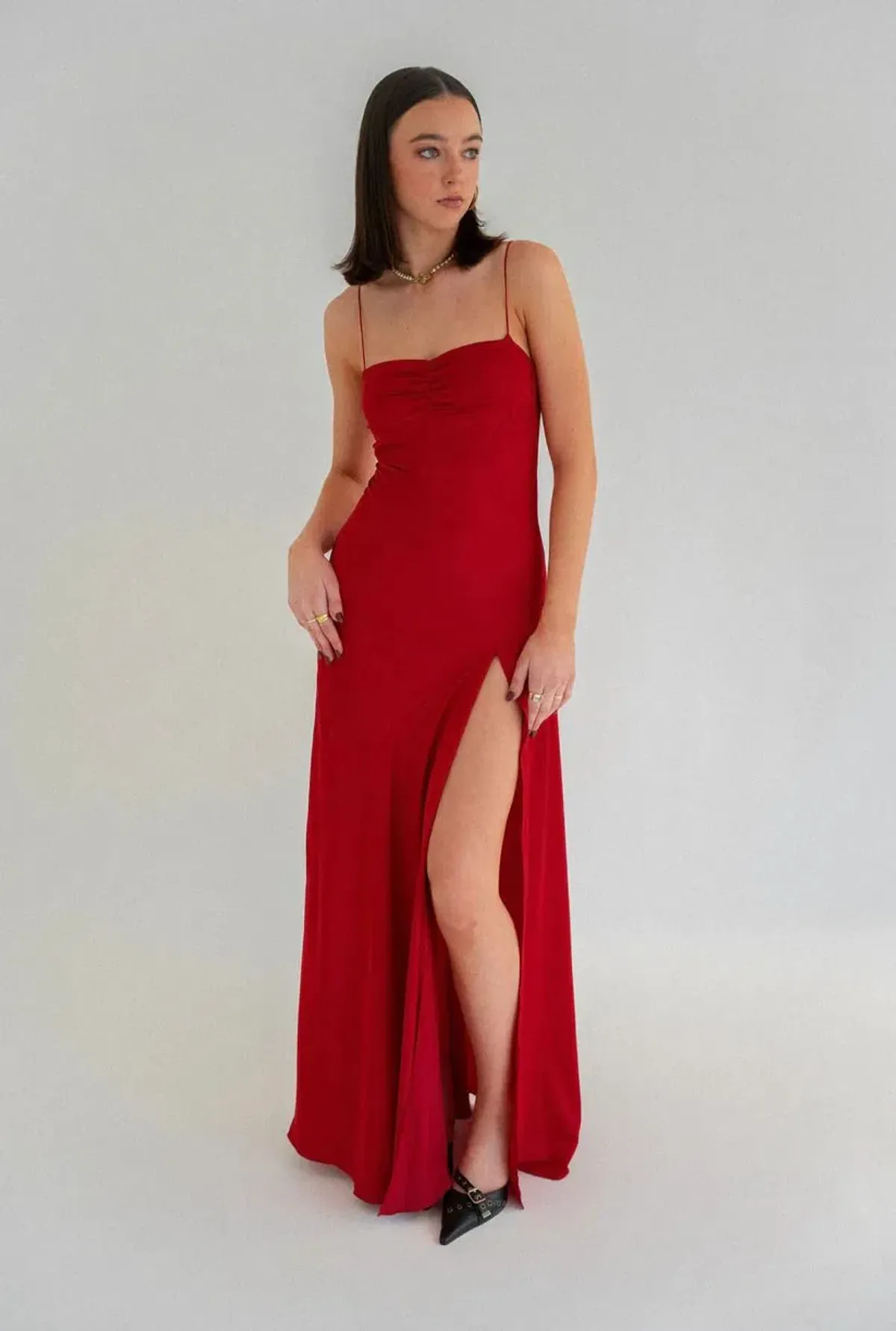 HNTR The Label Gaia Gown Wine Size L / AU 12 - Image 1