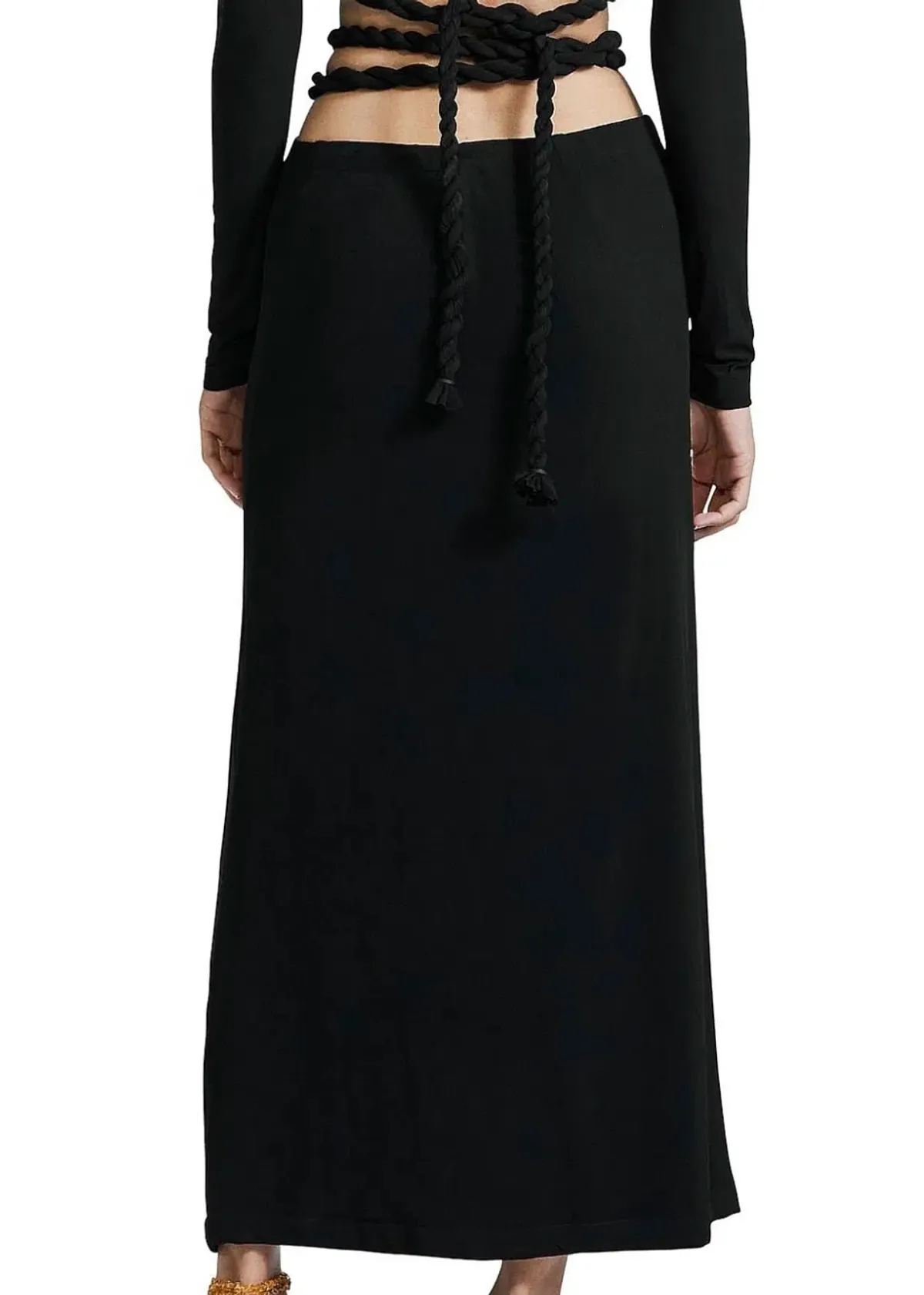 Dion Lee Rope Wrap Top & Skirt Set Black Size 6 - Image 4
