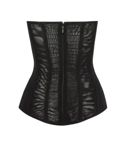 Leau Muse Mesh Corset Top in Black Size L/AU12 for rent on The Volte - image 4