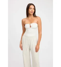 Kookai Tayla Trim Top Coconut Milk Size AU 8 for rent on The Volte - image 2