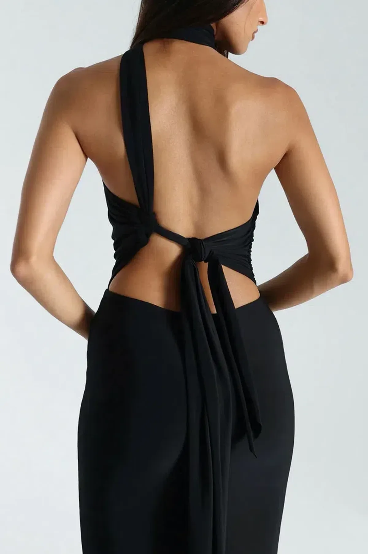 Natalie Rolt Black Fabienne Gown Size AU 6 - Image 5