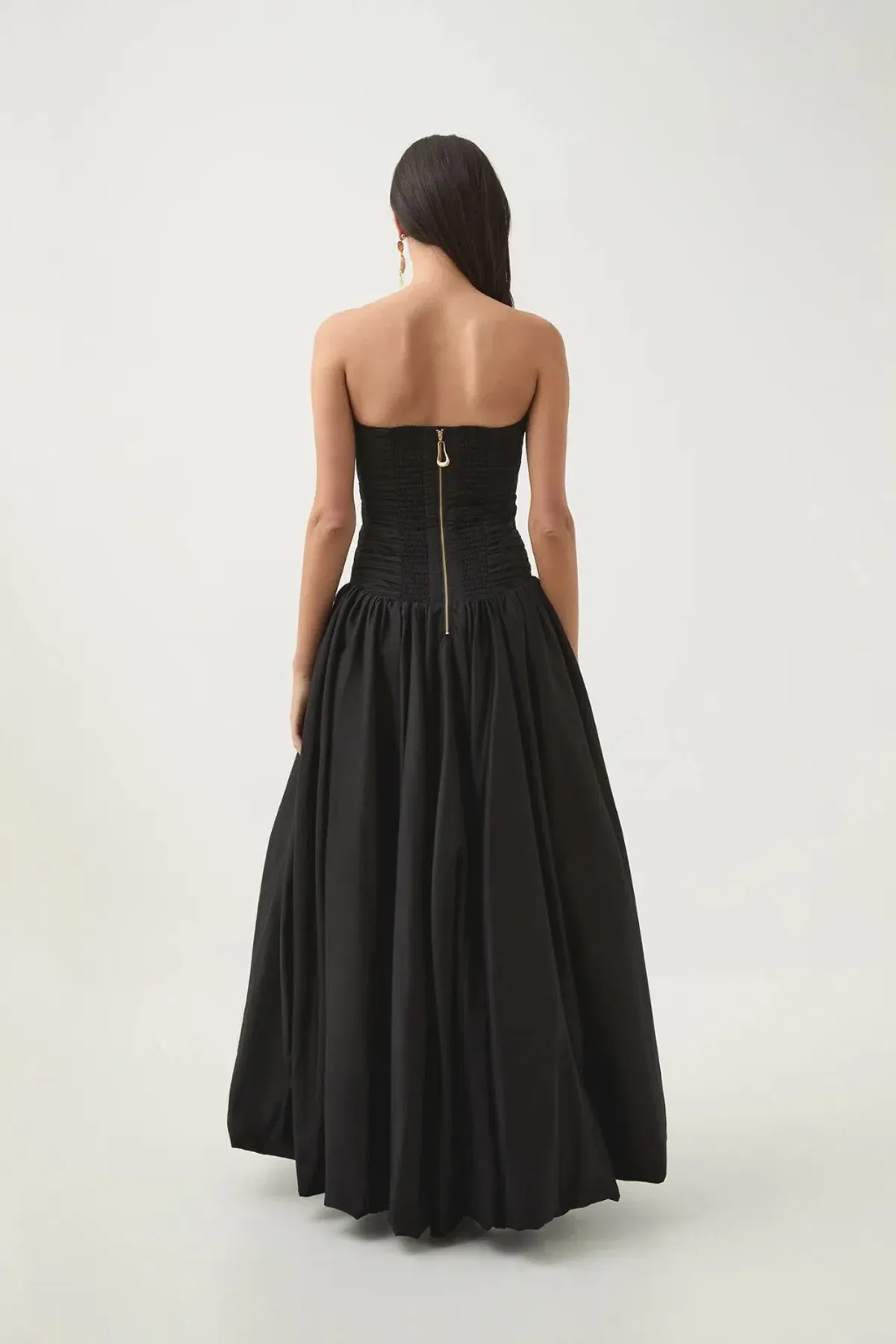 Aje Violette Bubble Hem Maxi Dress in Black Size 6 - Image 3