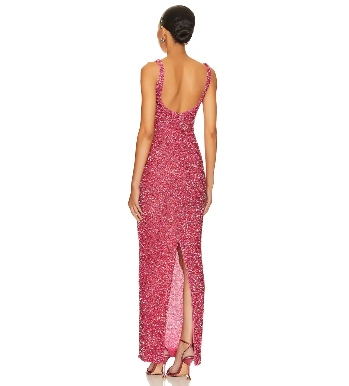 NBD Janhvi Maxi Dress Hot Pink Size S/AU 8 - Image 3