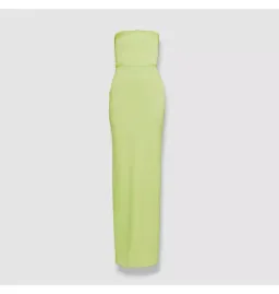 Alex Perry Cassidy Strapless Column Gown Green Size AU 10 for rent on The Volte - image 3