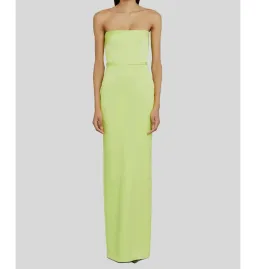 Alex Perry Cassidy Strapless Column Gown Green Size AU 10 for rent on The Volte - image 1