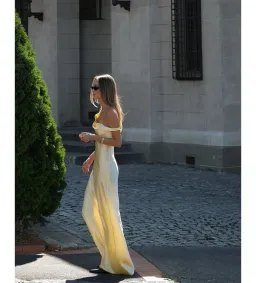 Natalie Rolt Μonika Gown Lemon Size 1/AU 8 for rent on The Volte - image 4