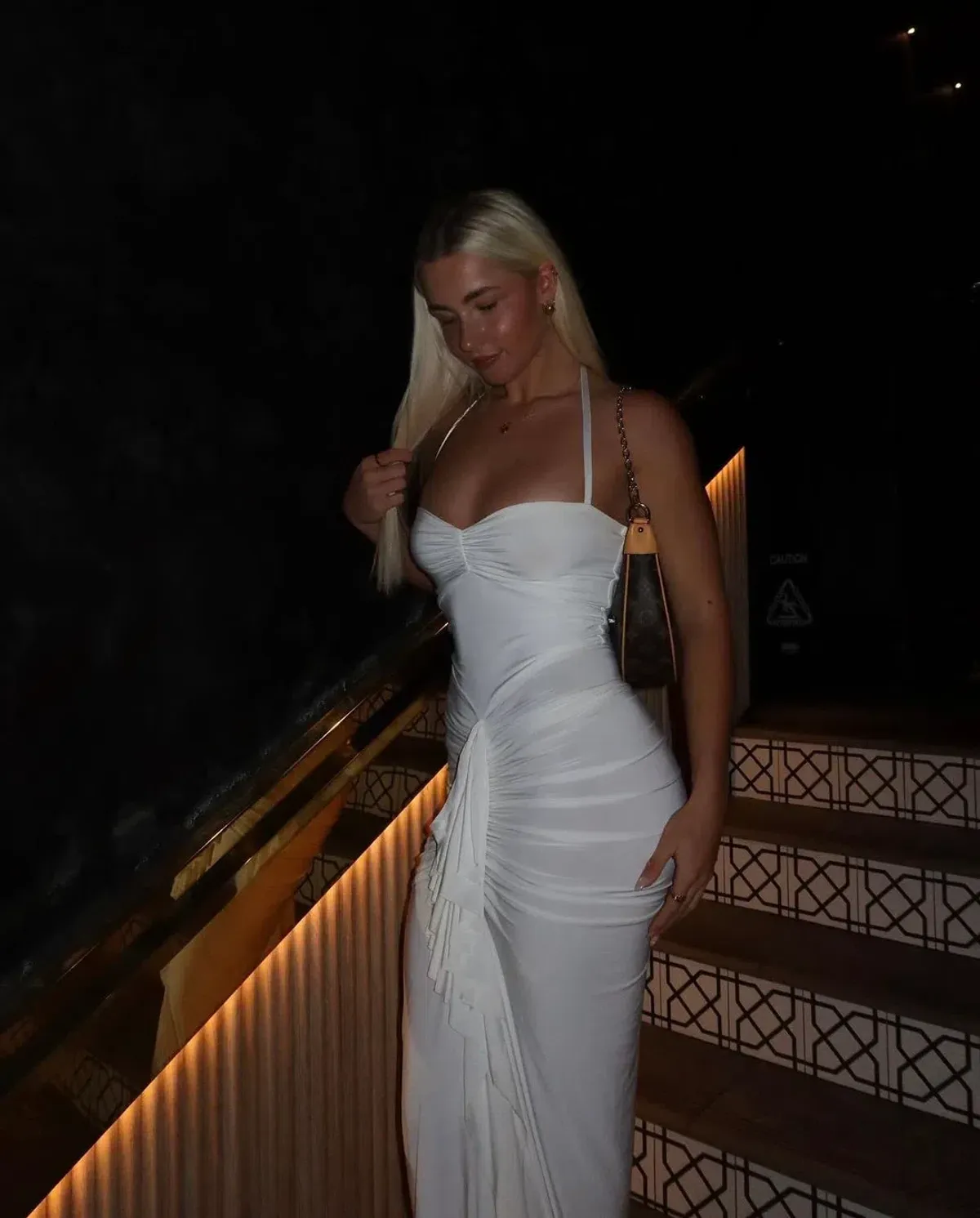 Natalie Rolt Shontae Maxi Gown White Size S / Size Au 8 - Image 1