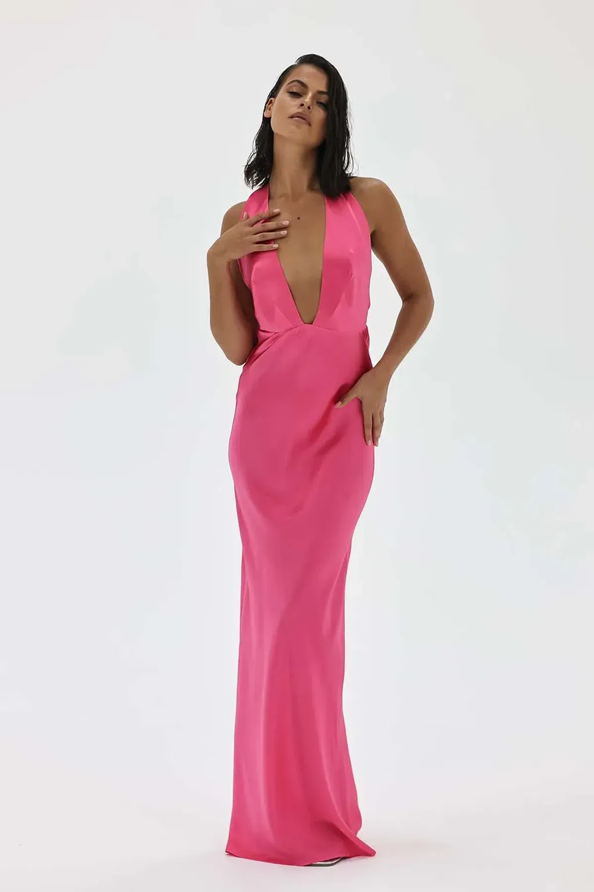 Natalie Rolt Pink Angelica Gown in Pink Size AU 6 - Image 1