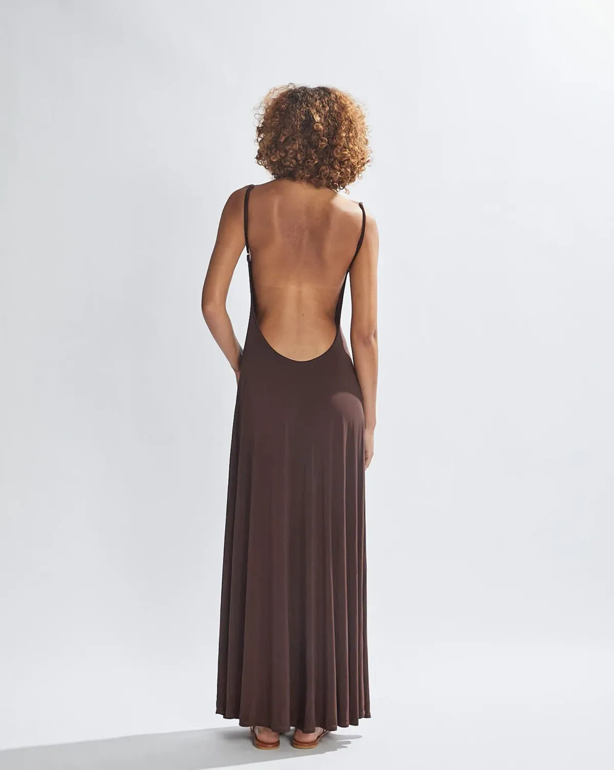 One Mile Sammy Maxi Dress Brown Size 6 - Image 3