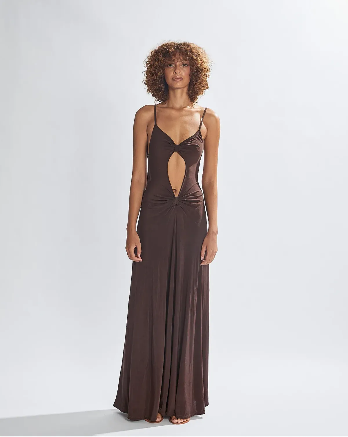 One Mile Sammy Maxi Dress Brown Size 6 - Image 1