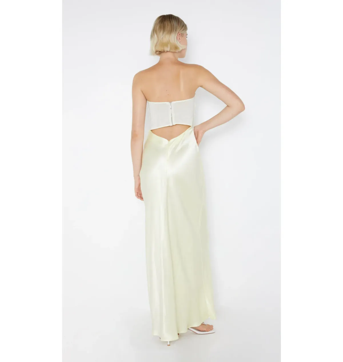 Bec & Bridge Halle Strapless Gown Yellow Size AU 8 - Image 2