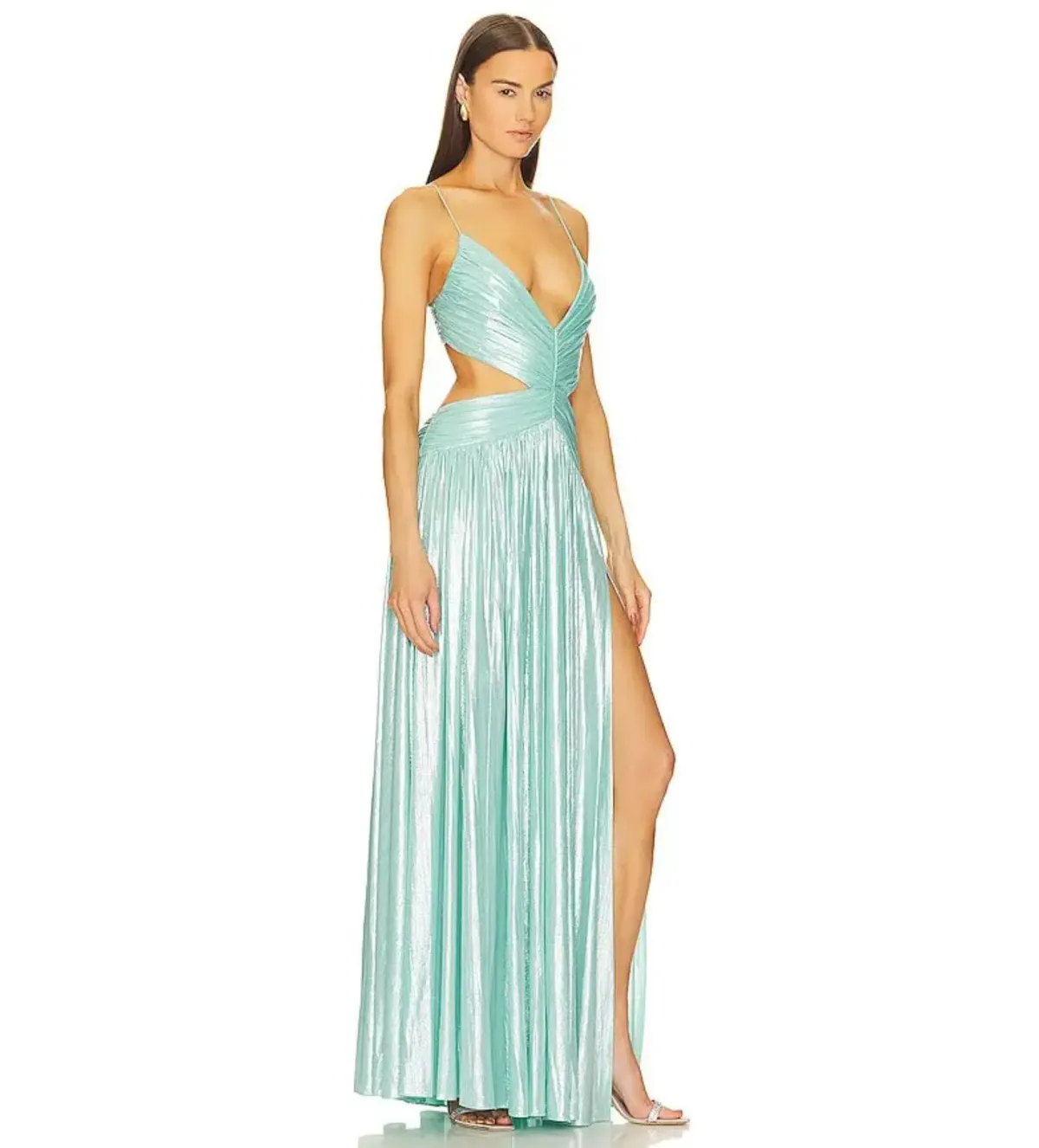 Retrofête Thea Maxi Dress Blue Size 8 - Image 2