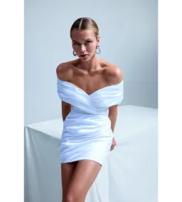 Kyha Studios Yves Mini Dress Bright Ivory Size 2/AU 8 for rent on The Volte - image 3