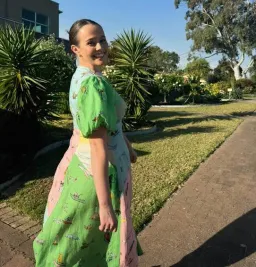 Alemais Jet Midi Dress size 8 for rent on The Volte - image 3