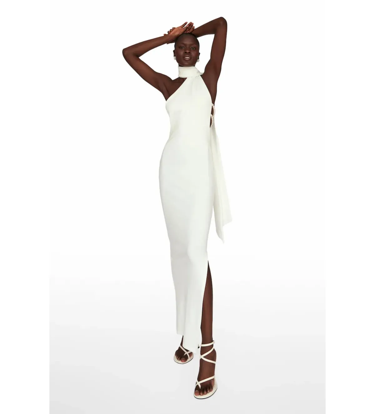 Khanums Kara Maxi Dress Ivory Size M/AU 10 - Image 1