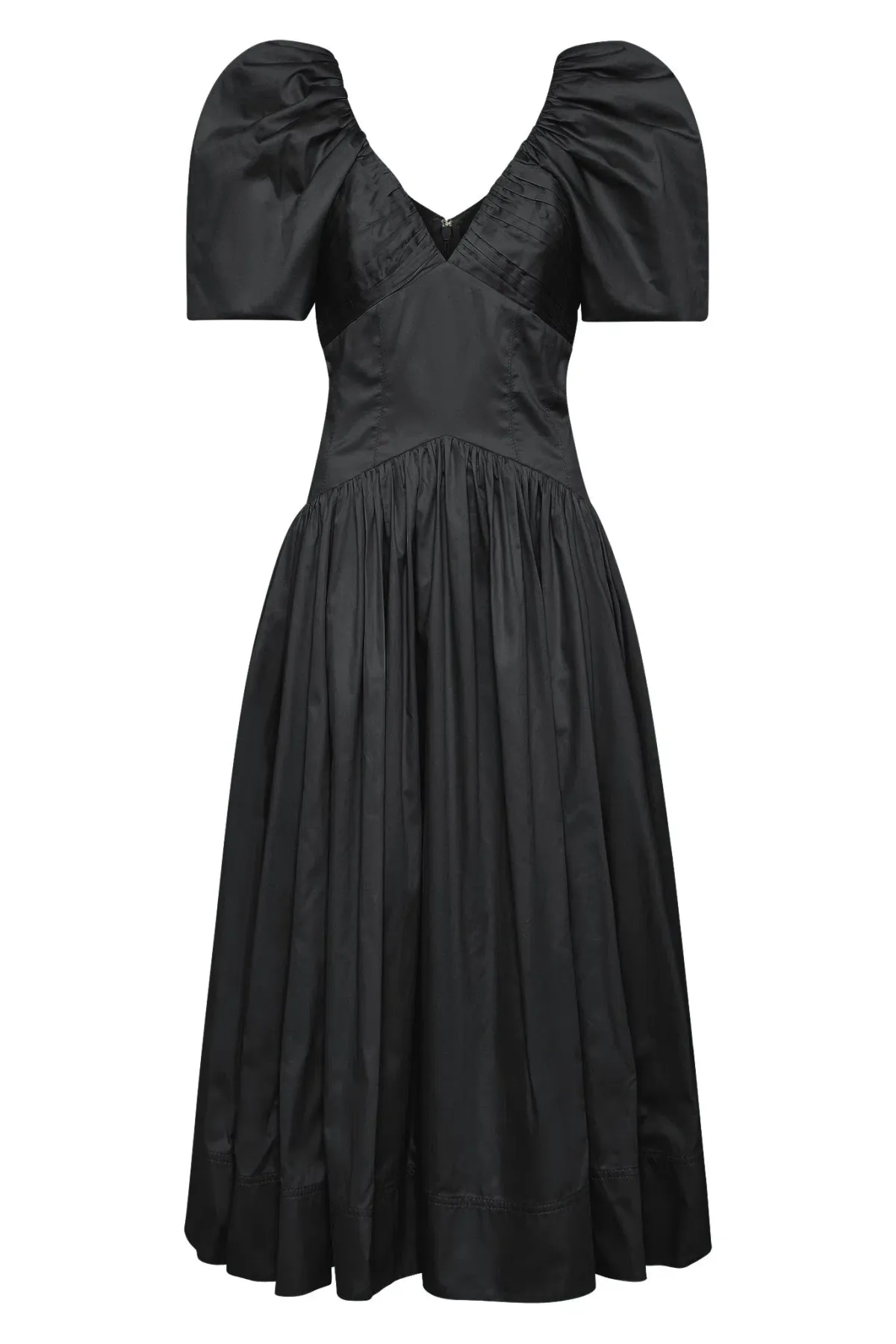Aje Gabrielle Plunge Midi Dress Black Size 12 - Image 5