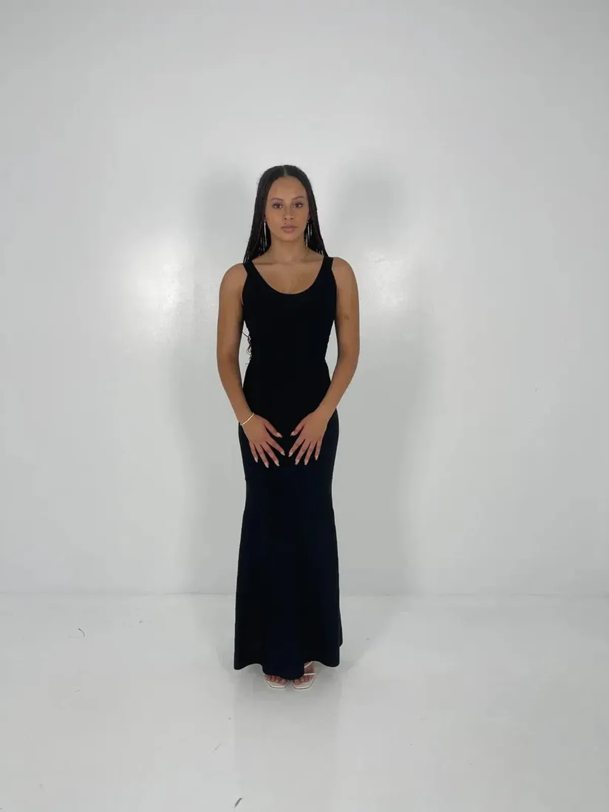 Hervé Léger Ellen Bandage Gown in Black Size XS/UK4 - Image 1
