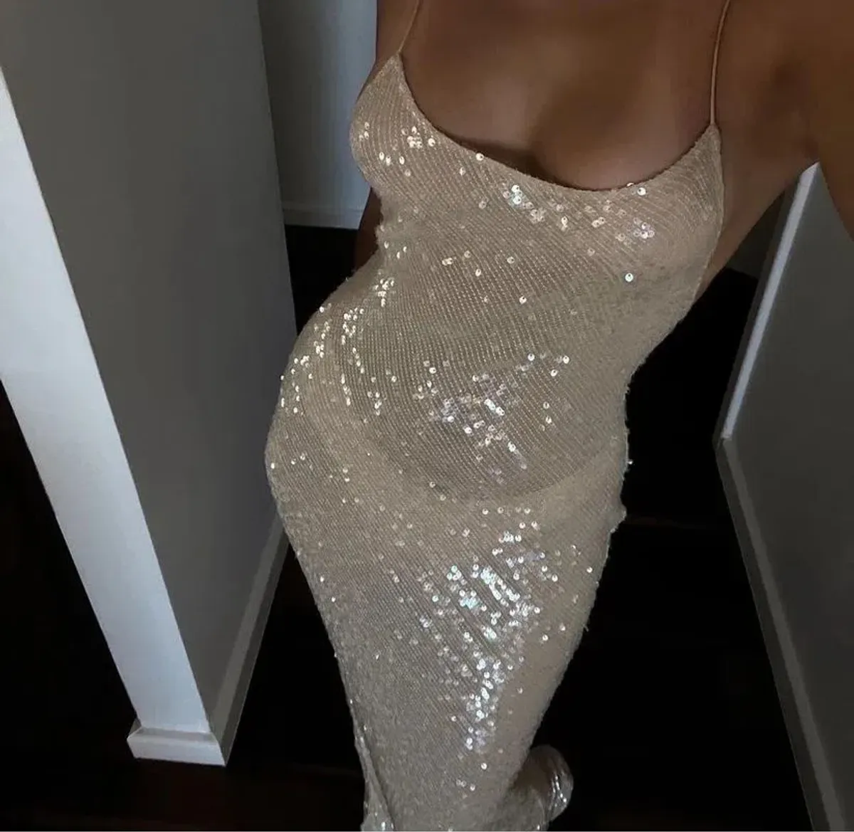 Rat And Boa Olympia Sequin Maxi Dress Size XS/AU6 - Image 3