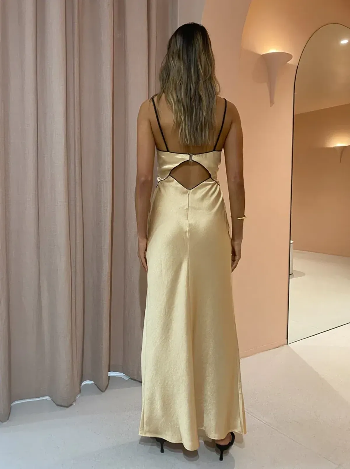 Bec & Bridge Hazel Maxi Dress in Wheat Size XS / AU 6 - Image 3