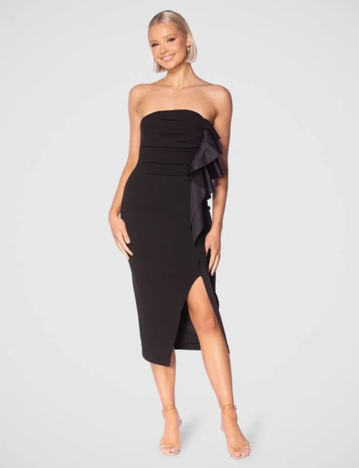 Pilgrim Pandora Midi Dress Black Size 10 - Image 1