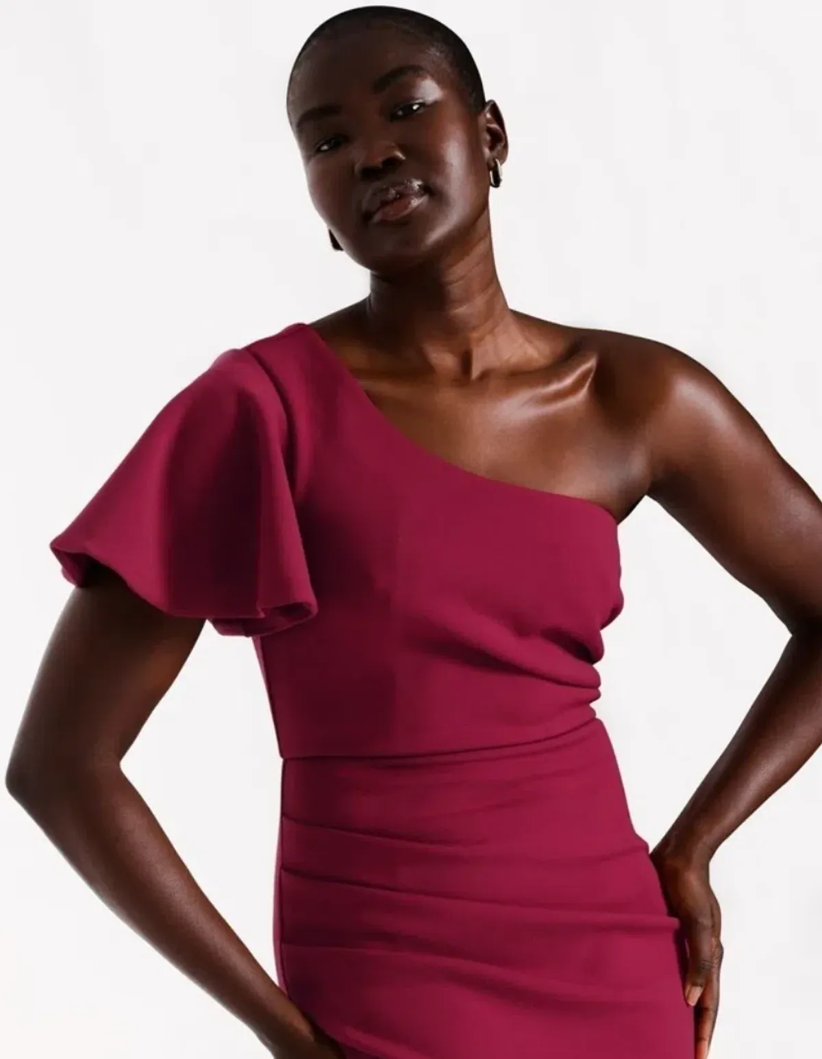 Wayne Cooper Crimson Midi Dress Size AU 10 - Image 2