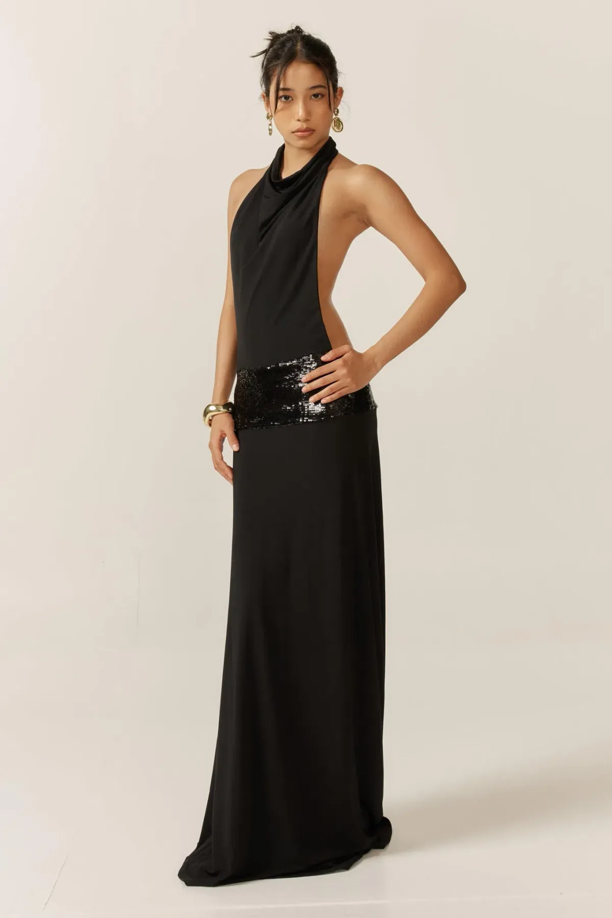 Ance Gria Adele Gown Black Size M / AU 10 - Image 4