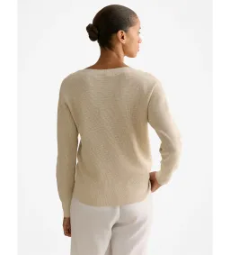 Trenery Cotton Linen Boat Neck Knit Ecru Size L/AU 14 for rent on The Volte - image 4