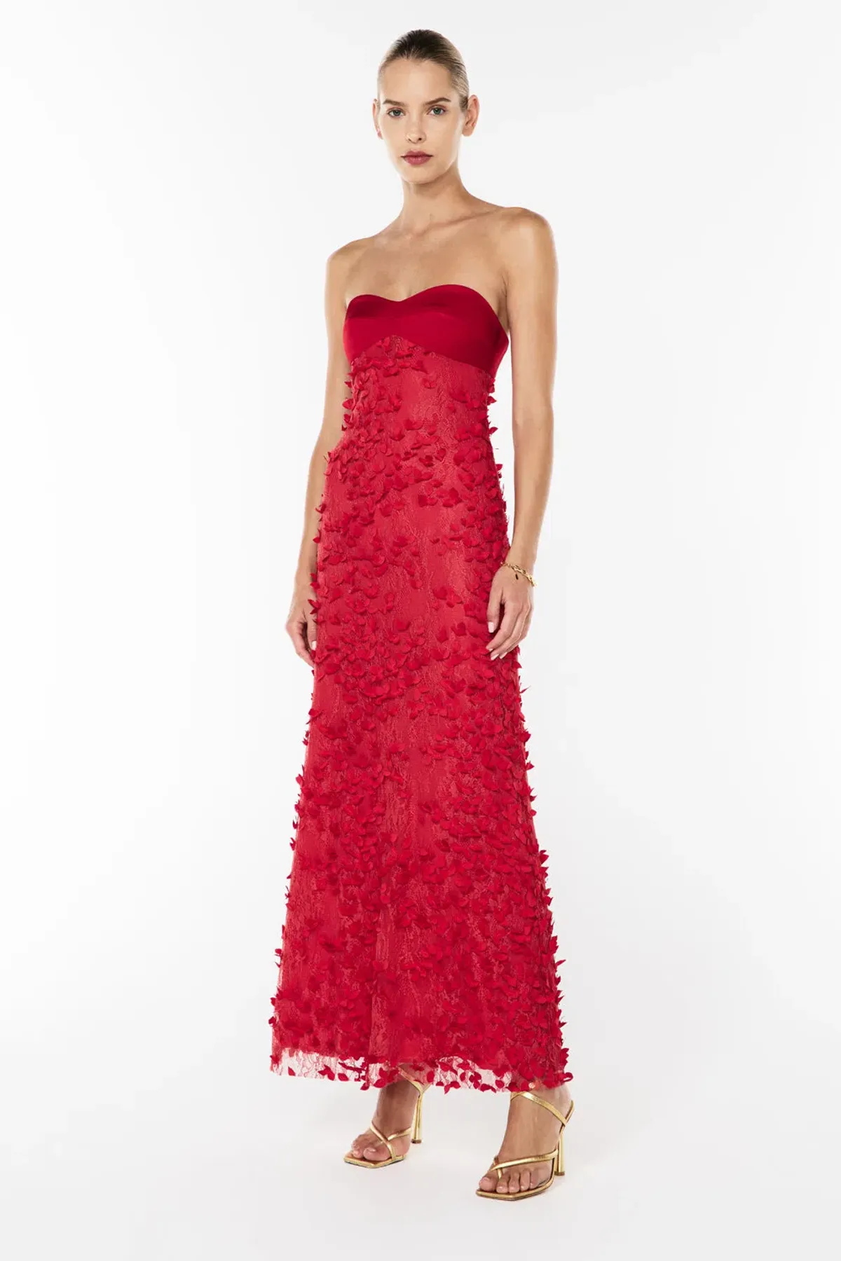 Manning Cartell Enchantment Balconette Maxi Dress Scarlet Red Size 4 - Image 2