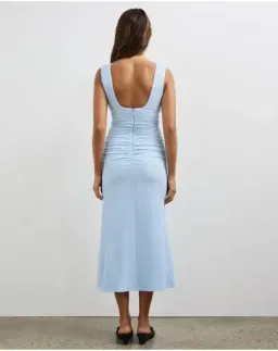 Lover Sylas Dress Blue Midi Size AU 8 for rent on The Volte - image 2