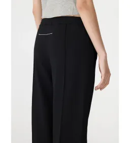 Bassike Twill Pinstitch Detail Pant Black Size 3/AU 12  for rent on The Volte - image 4