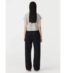 Bassike Twill Pinstitch Detail Pant Black Size 3/AU 12  for rent on The Volte - image 5