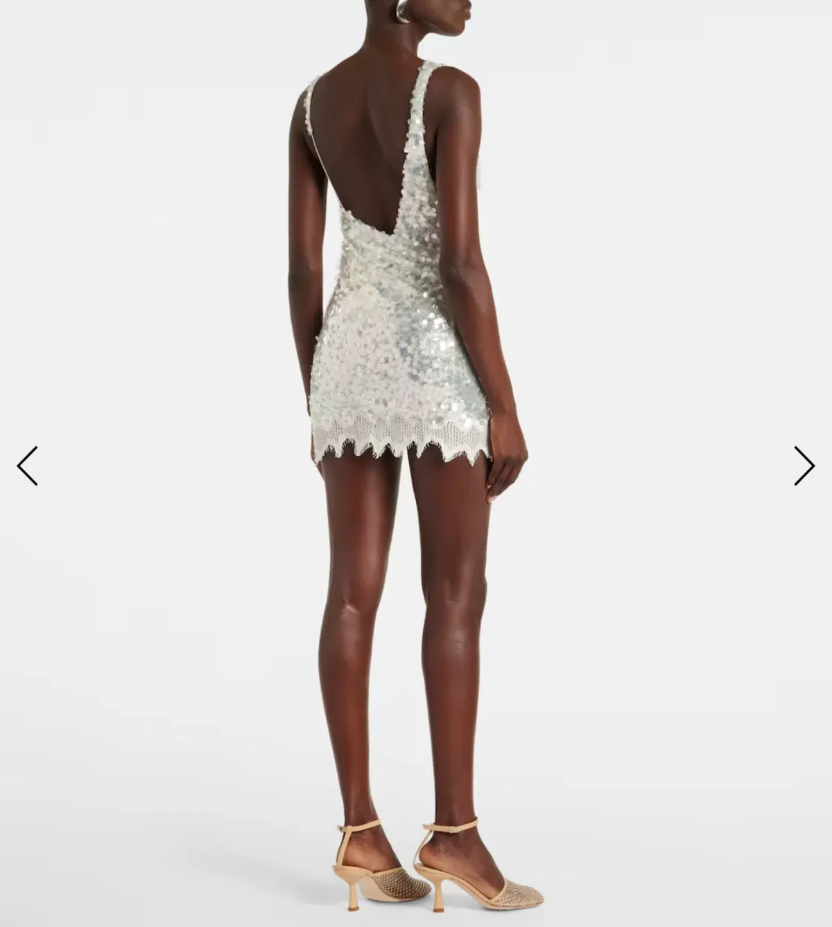Christopher Esber Opaline Sequin Mini Dress Size AU 6 - Image 2