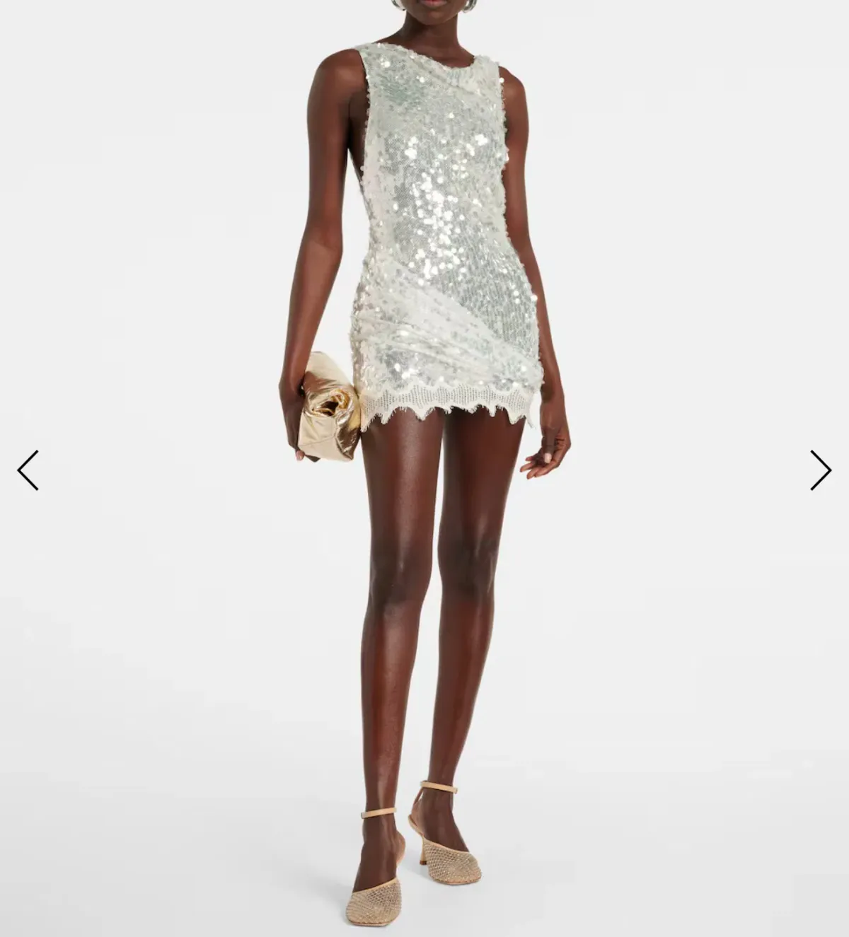 Christopher Esber Opaline Sequin Mini Dress Size AU 6 - Image 1