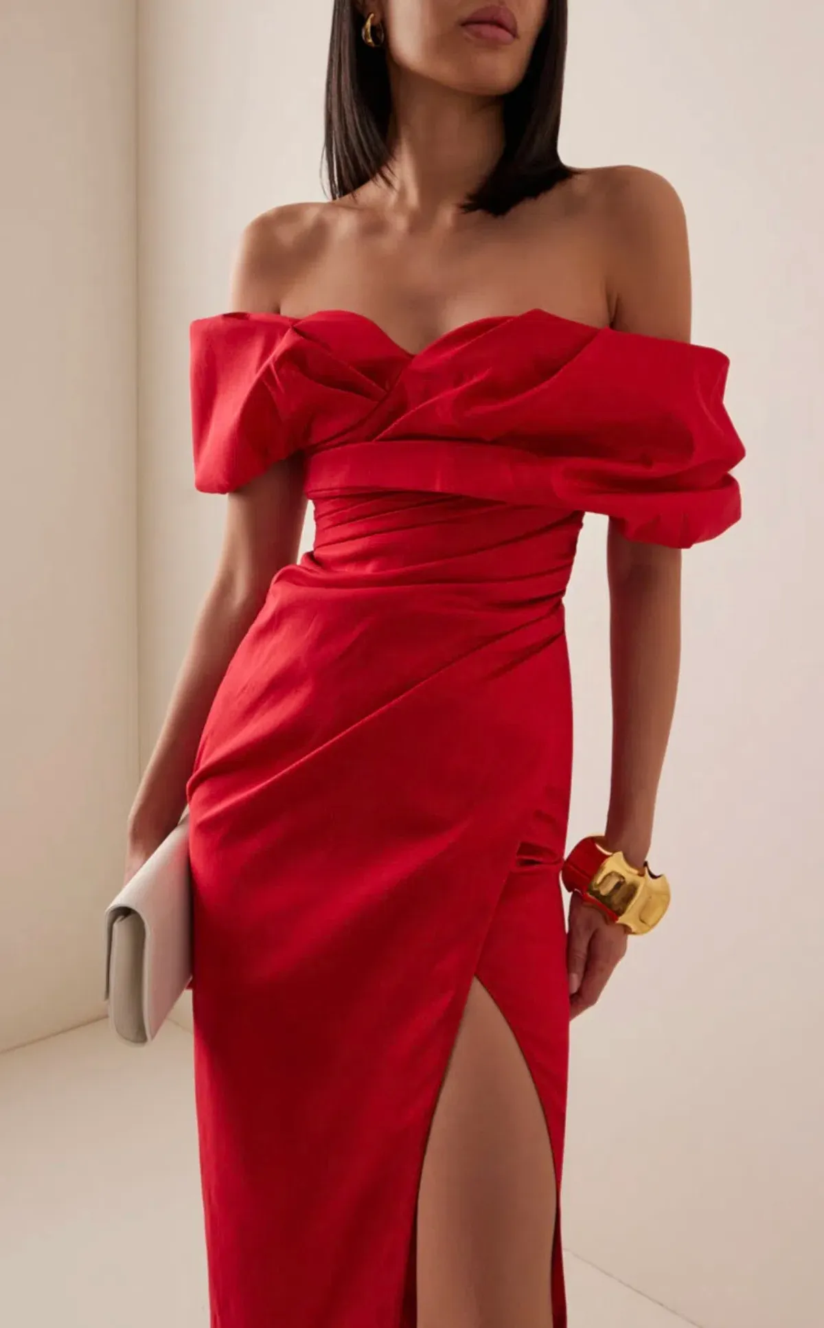Rachel Gilbert Gia Midi Dress Red 3 / AU 12 - Image 2