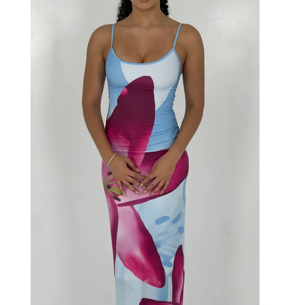 With Harper Lu Sky Lily Slip Maxi Dress Floral Size XS / AU 6 - Image 3