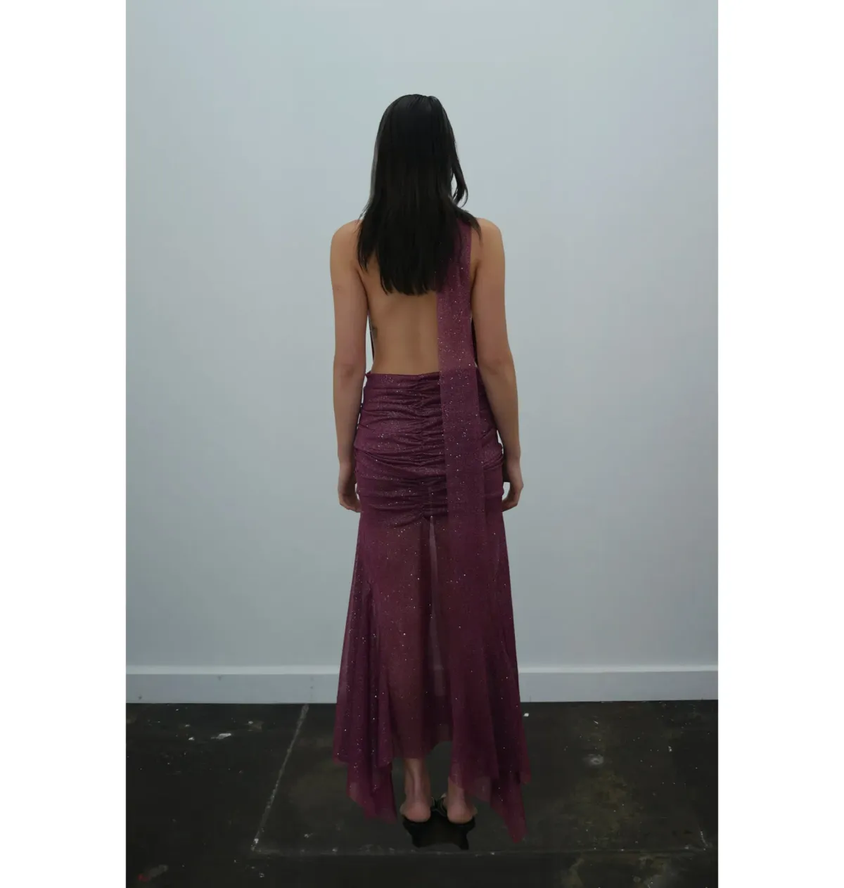 Dzo Kira Set In Burgundy Glitter Size XS/AU 6 - Image 2