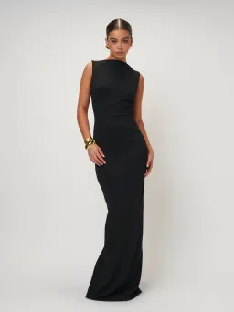 Effie Kats Verona Gown Black Size 10 for rent on The Volte - image 1