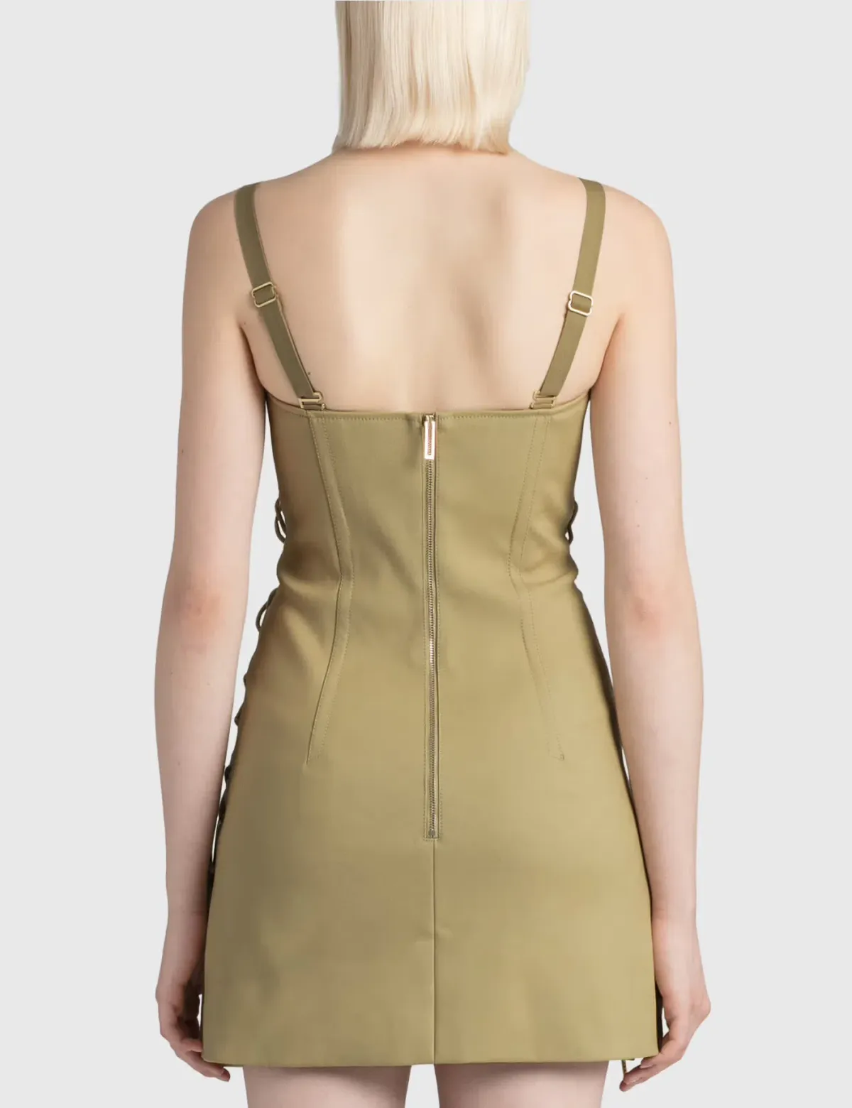 Dion Lee Laced Bonded Mini Dress Brown Size M / Size  AU 10 - Image 4