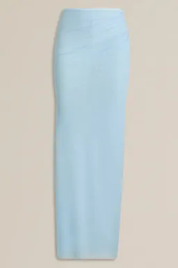 Scanlan Theodore Mesh Drape Top & Skirt Pale Blue Size 10 for rent on The Volte - image 7