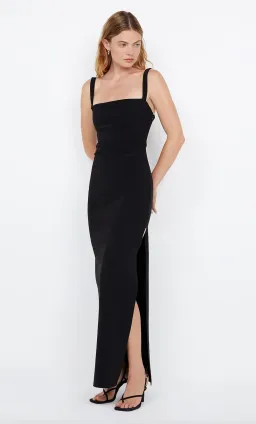 Bec and Bridge Leora Tuck Maxi Dress Black Size 10 for rent on The Volte - image 1