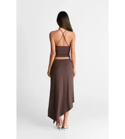 Sasha Therese Lyra Tank and Maxi Skirt Set Chocolate Size AU 8 for rent on The Volte - image 3