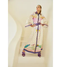 Mackenzie Mode Moonlight Silk Maxi Dress Print Size AU 16 for rent on The Volte - image 1